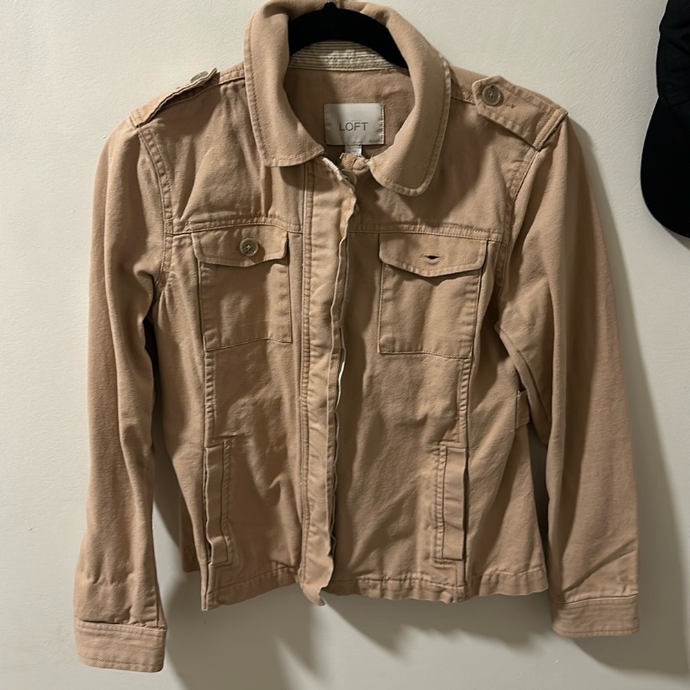Loft petite pink Utility jacket